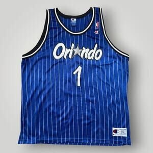 PENNY HARDAWAY Orlando Magic Champion Authentic Jersey 52 XXL Vintage 90s